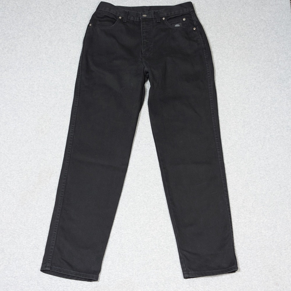 Vintage Harley Davidson Jeans Womens 12 R Classic High Waist Black